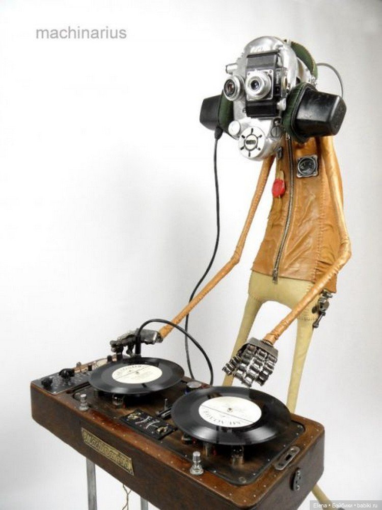 Стимпанк от Машинариуса — Авторские игрушки из разных материалов: синельная проволока