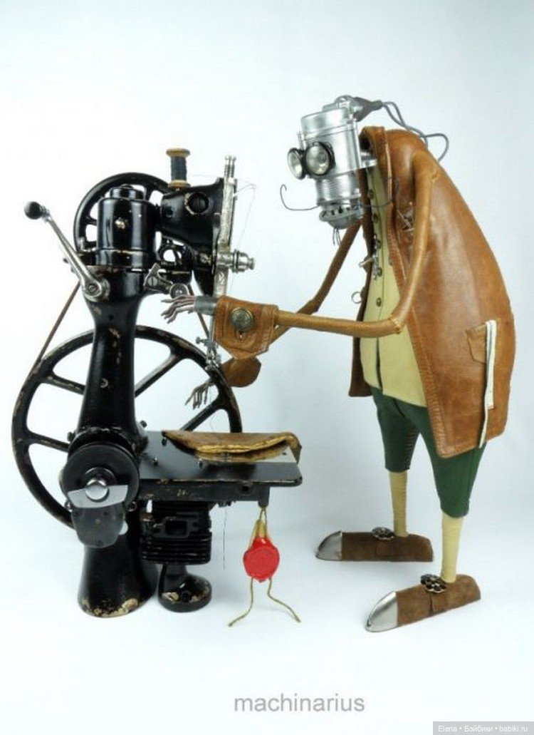 Стимпанк от Машинариуса — Авторские игрушки из разных материалов: синельная проволока