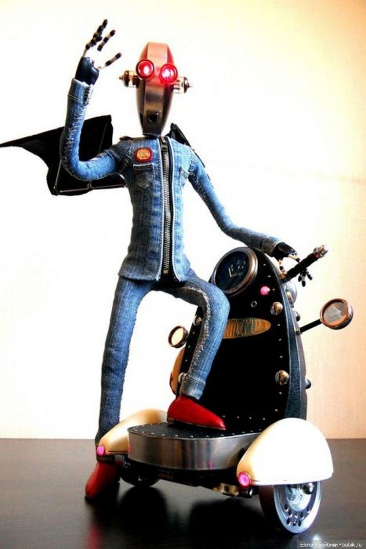 Стимпанк от Машинариуса — Авторские игрушки из разных материалов: синельная проволока