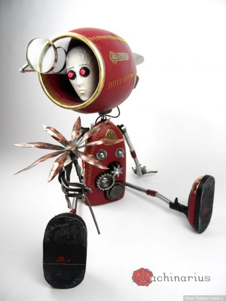 Стимпанк от Машинариуса — Авторские игрушки из разных материалов: синельная проволока