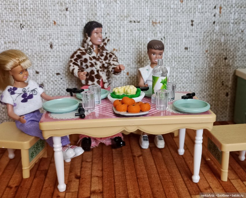 Обед в семейке Lundby — Игровые куклы разных производителей (Разное): редкие бренды (фото 6)