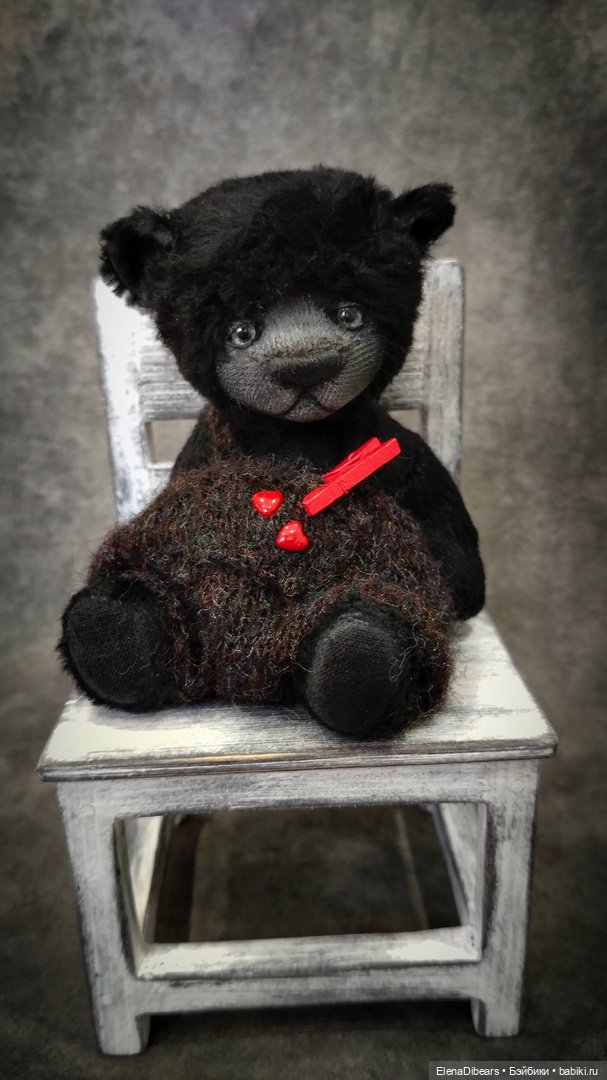 Медвепупсы в черном — Авторские мишки Тедди и друзья: фото (фото 4)