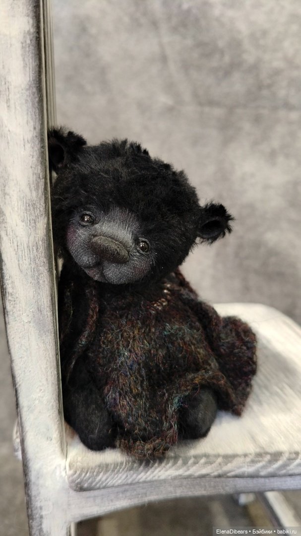 Медвепупсы в черном — Авторские мишки Тедди и друзья: фото