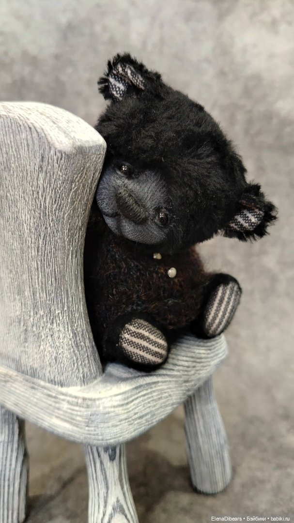 Медвепупсы в черном — Авторские мишки Тедди и друзья: фото (фото 8)
