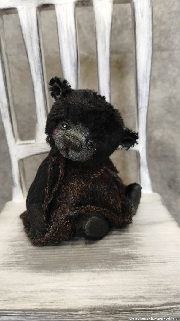 Медвепупсы в черном — Авторские мишки Тедди и друзья: фото