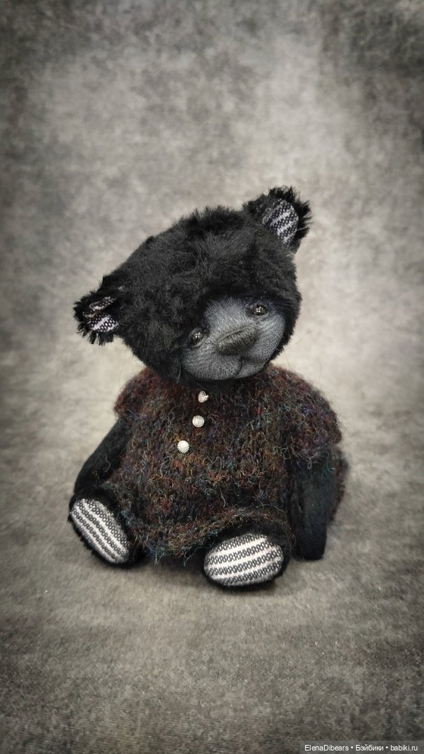 Медвепупсы в черном — Авторские мишки Тедди и друзья: фото (фото 10)
