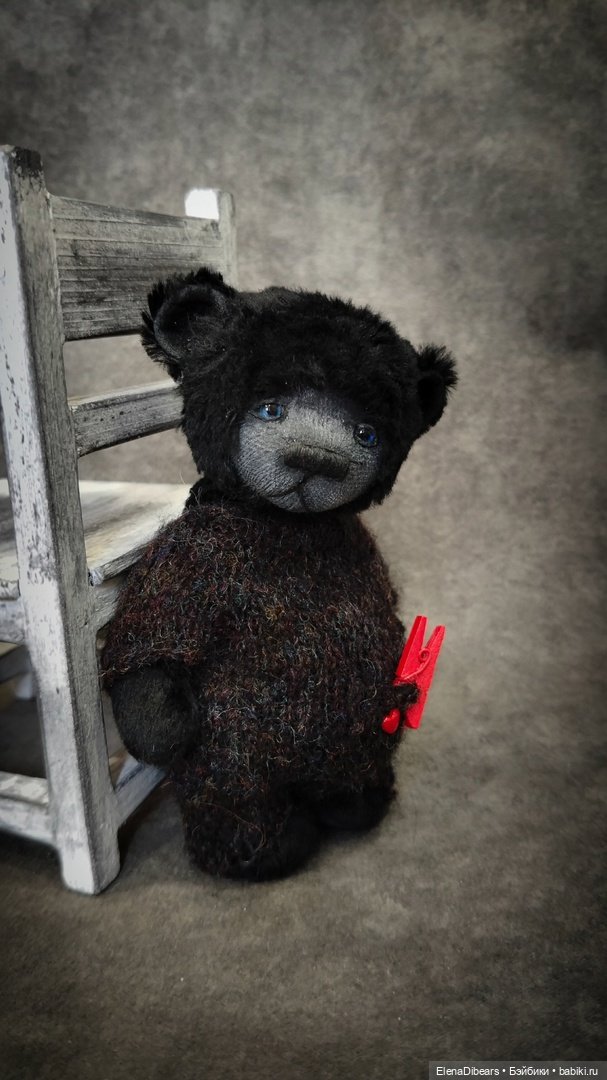 Медвепупсы в черном — Авторские мишки Тедди и друзья: фото