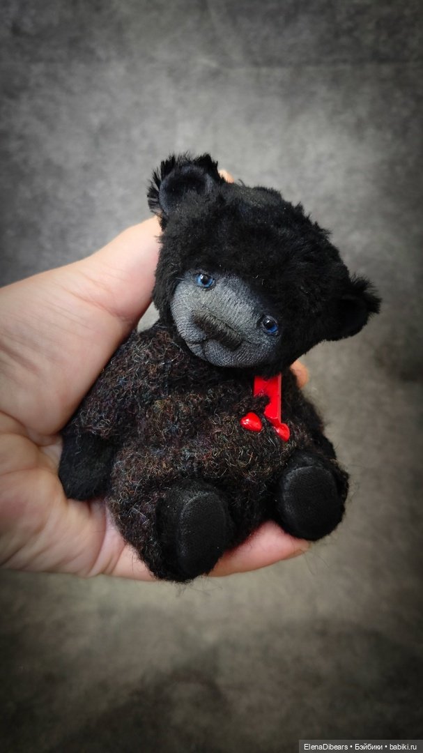Медвепупсы в черном — Авторские мишки Тедди и друзья: фото