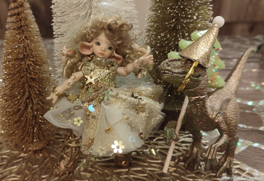 🌬Похолодание или 🌿 "Весенне-новогодняя" фотосессия с Велоцираптором🦖