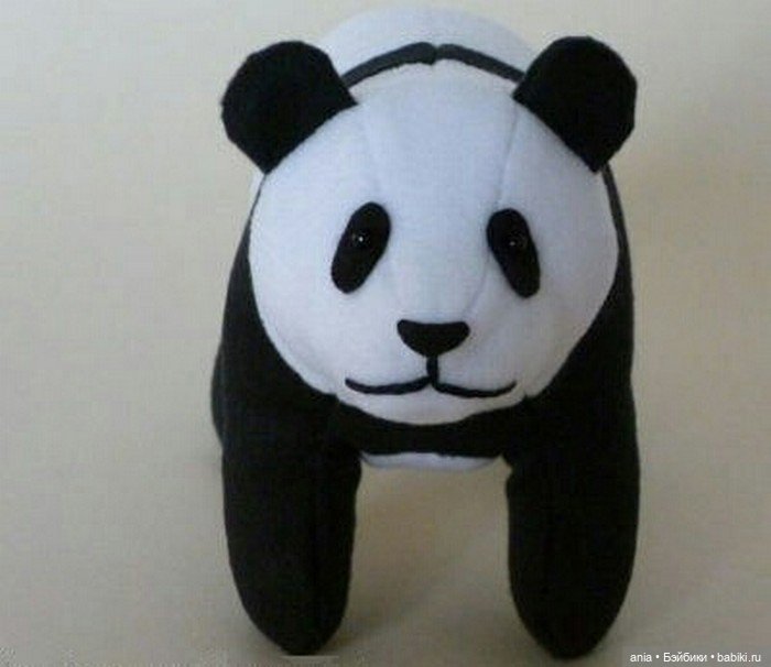 Панда с выкройкой — Выкройки Мишек Тедди и медведей: классика (фото 5)