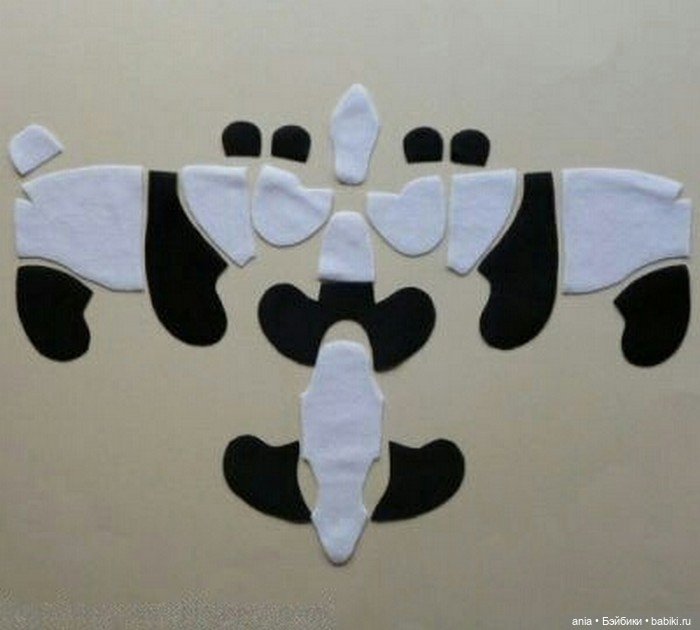 Панда с выкройкой — Выкройки Мишек Тедди и медведей: классика (фото 3)