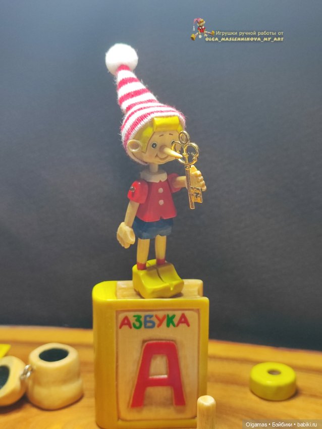 Кукольный Буратинка! 🤥☺ — Авторские игрушки из дерева: резьба (фото 4)
