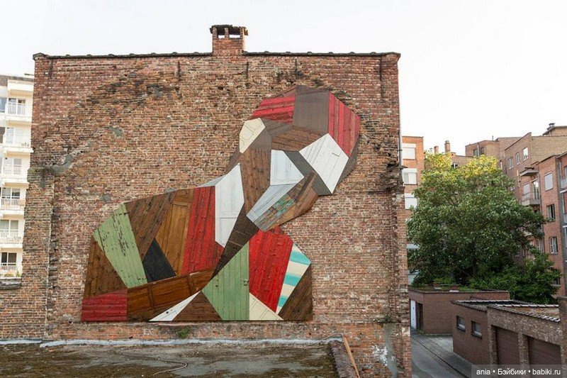 Стрит-арт от Стефана де Круук