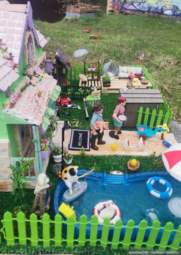 Дачный домик — Румбоксы и кукольные интерьеры: фото