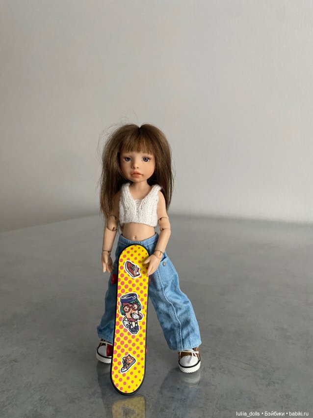 Полина на скейте — Домашние фото авторских кукол: личные коллекции