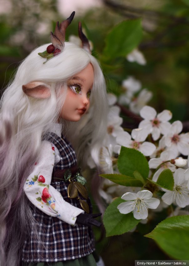 Козочка и цветы — ООАК Monster High и Ever After High: репейнт (фото 8)