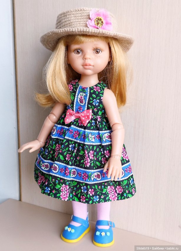 Летний сарафанчик и шляпка "Канотье" для Даши (фото 2)