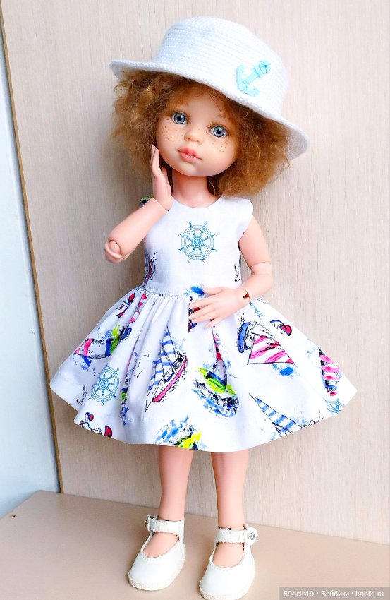 Морской наряд для Анечки — Одежда и обувь для кукол своими руками: фото (фото 4)