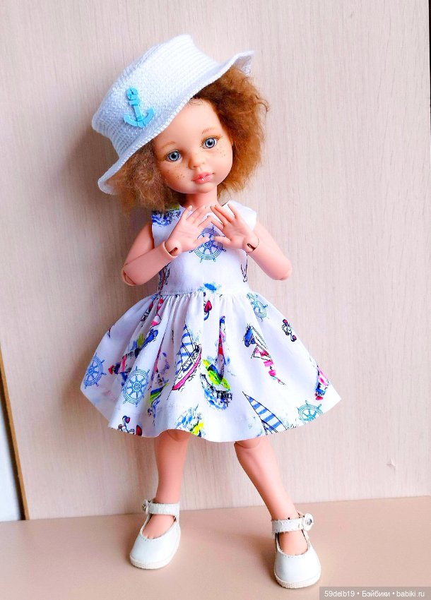 Морской наряд для Анечки — Одежда и обувь для кукол своими руками: фото (фото 3)