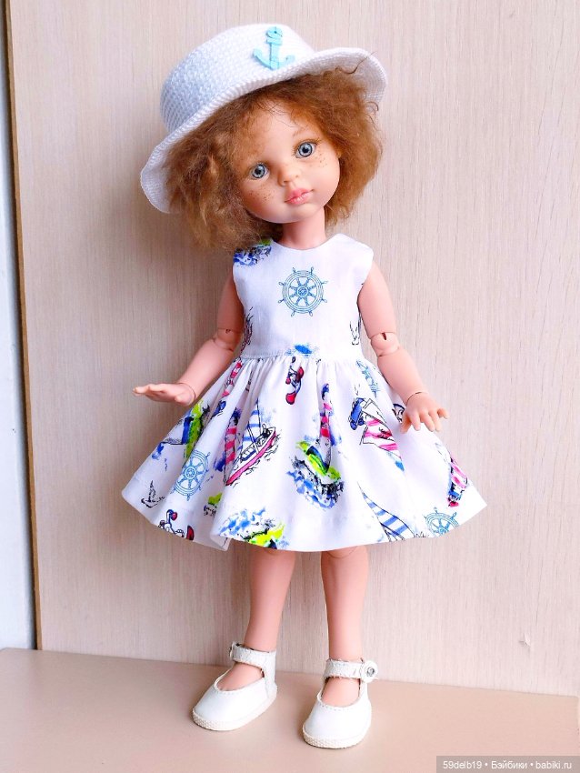 Морской наряд для Анечки — Одежда и обувь для кукол своими руками: фото (фото 7)