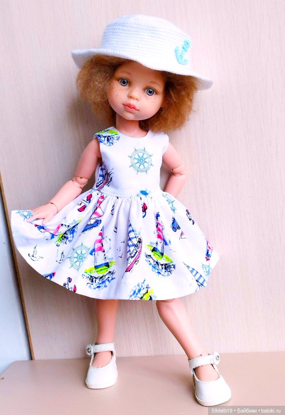 Морской наряд для Анечки — Одежда и обувь для кукол своими руками: фото