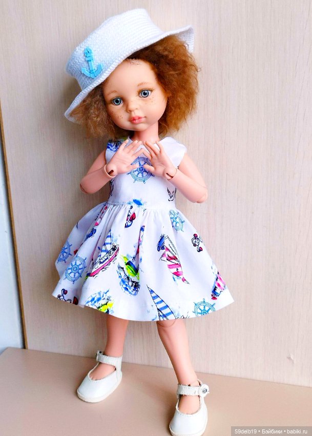 Морской наряд для Анечки — Одежда и обувь для кукол своими руками: фото (фото 5)