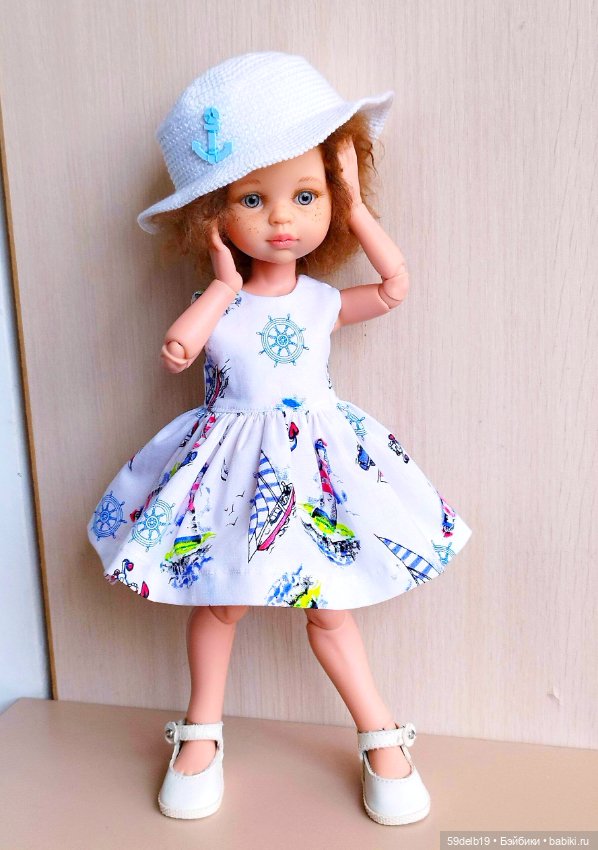 Морской наряд для Анечки — Одежда и обувь для кукол своими руками: фото (фото 2)