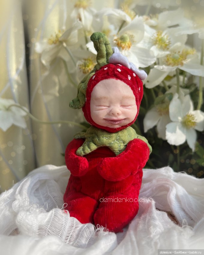 Тедди долл клубничка Полли 🍓🌱 (фото 6)