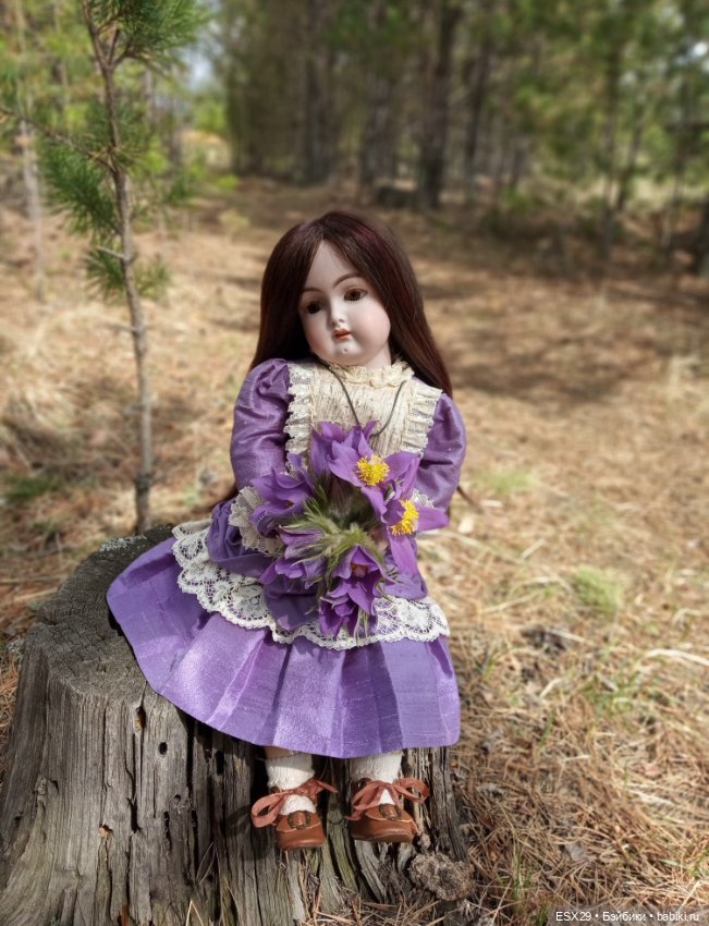 В лес за первыми цветами — Редкие антикварные куклы и реплики: воск