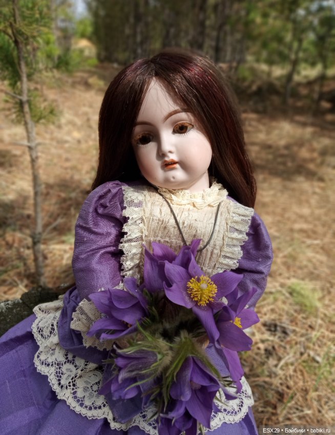 В лес за первыми цветами — Редкие антикварные куклы и реплики: воск