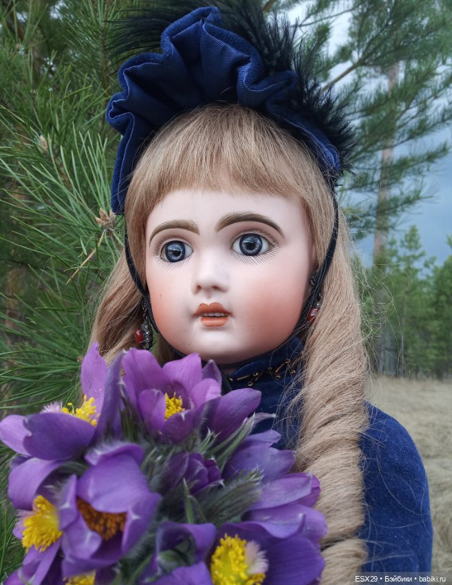В лес за первыми цветами — Редкие антикварные куклы и реплики: воск