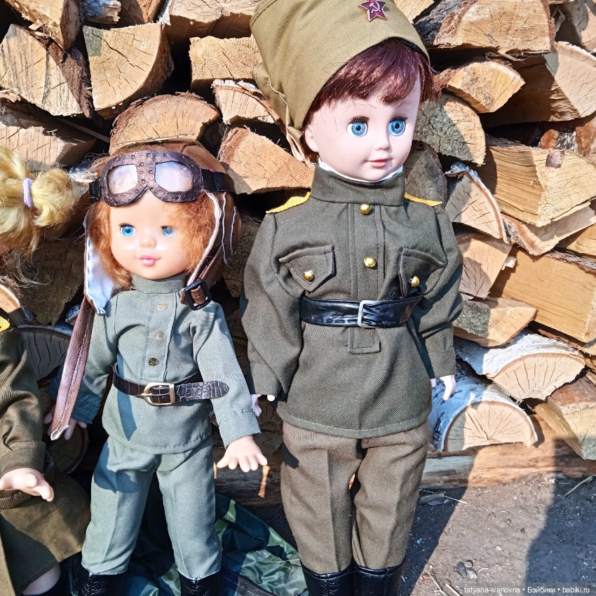 Куклы в военных костюмах — Игрушки СССР и советского детства: резиновые
