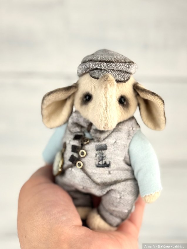 Тедди слоник Пончик — Авторские мишки Тедди и друзья: фото (фото 4)