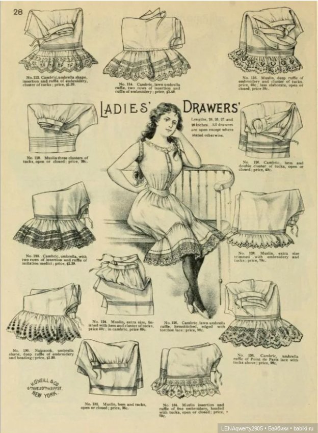 Про белье. Копилка старинных выкроек нижнего белья