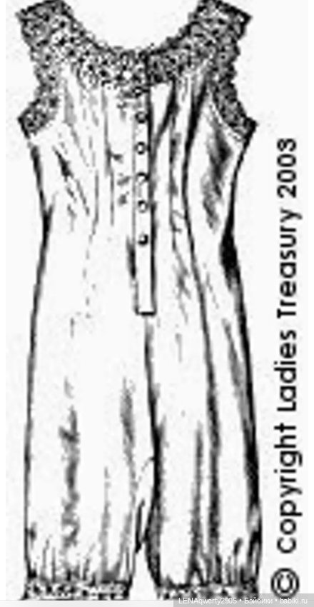 Про белье. Копилка старинных выкроек нижнего белья (фото 5)