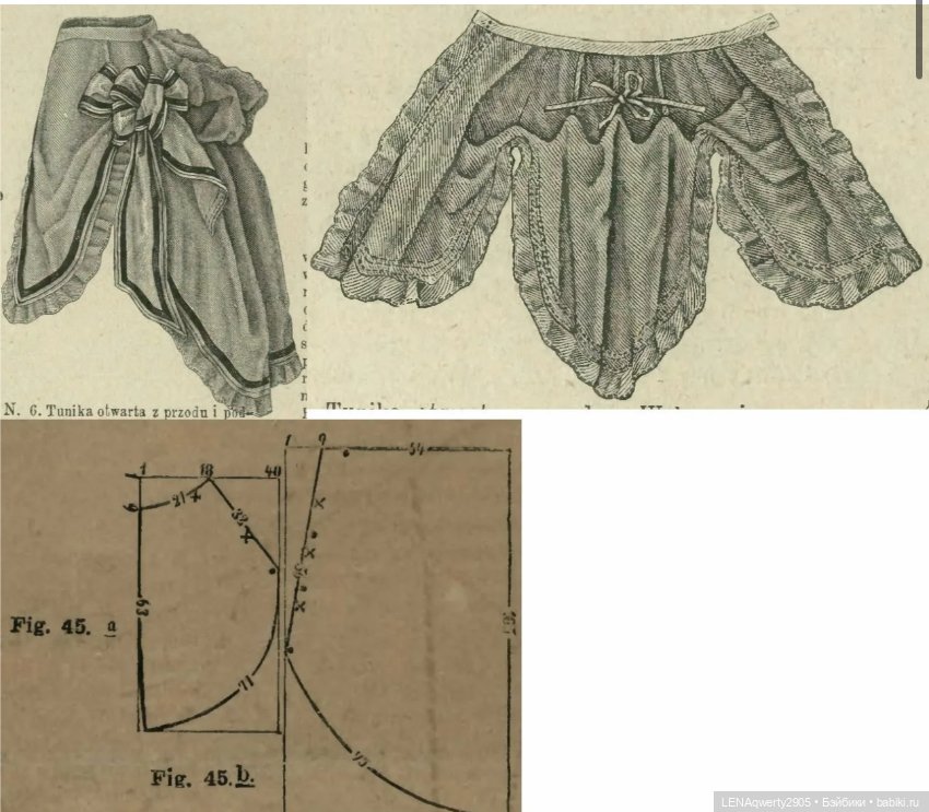 Про белье. Копилка старинных выкроек нижнего белья