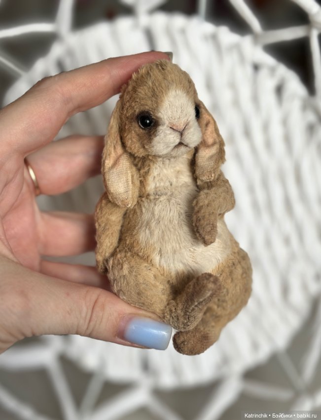 Кролик на ладошке — Авторские мишки Тедди и друзья: фото (фото 2)