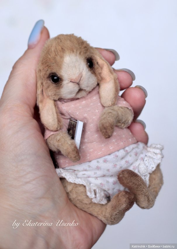 Кролик на ладошке — Авторские мишки Тедди и друзья: фото (фото 3)