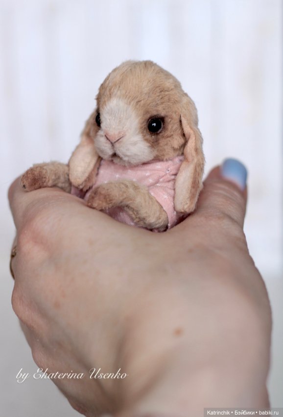 Кролик на ладошке — Авторские мишки Тедди и друзья: фото (фото 6)