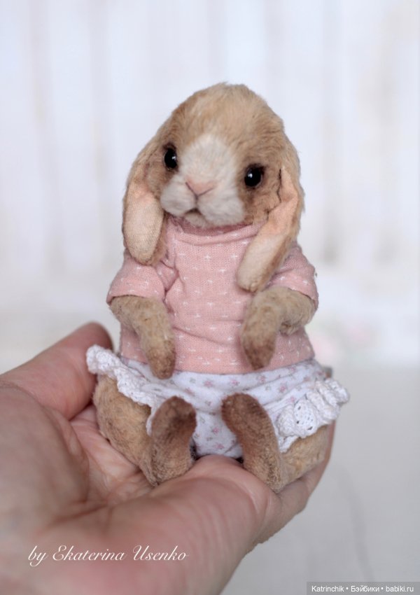 Кролик на ладошке — Авторские мишки Тедди и друзья: фото (фото 10)