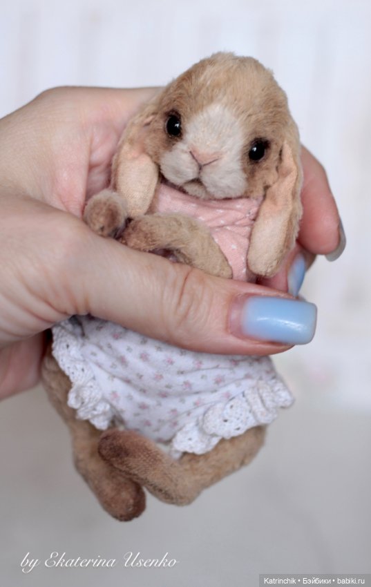 Кролик на ладошке — Авторские мишки Тедди и друзья: фото (фото 8)