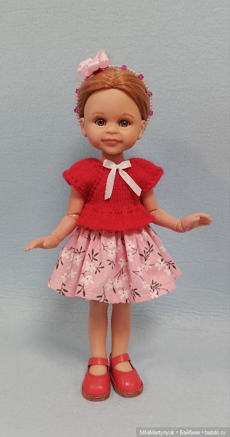 Комбинированное платье — Одежда и обувь для кукол своими руками: фото (фото 8)