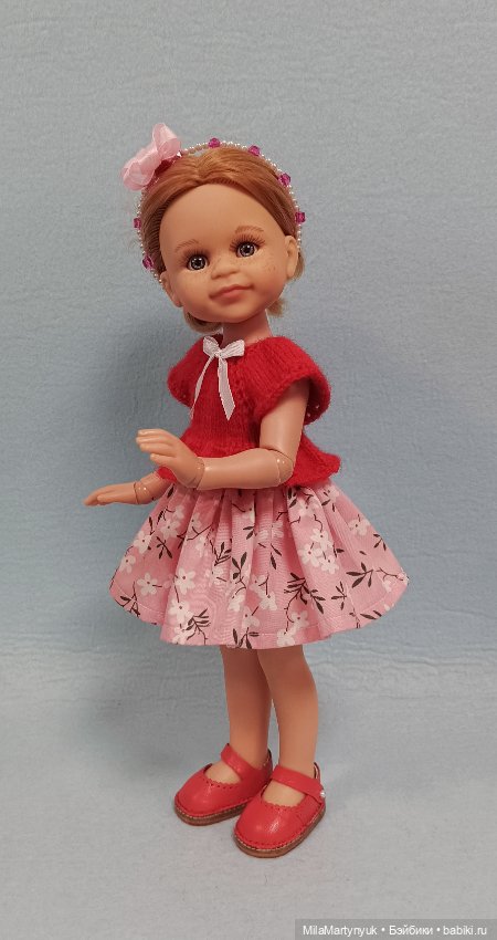 Комбинированное платье — Одежда и обувь для кукол своими руками: фото (фото 7)