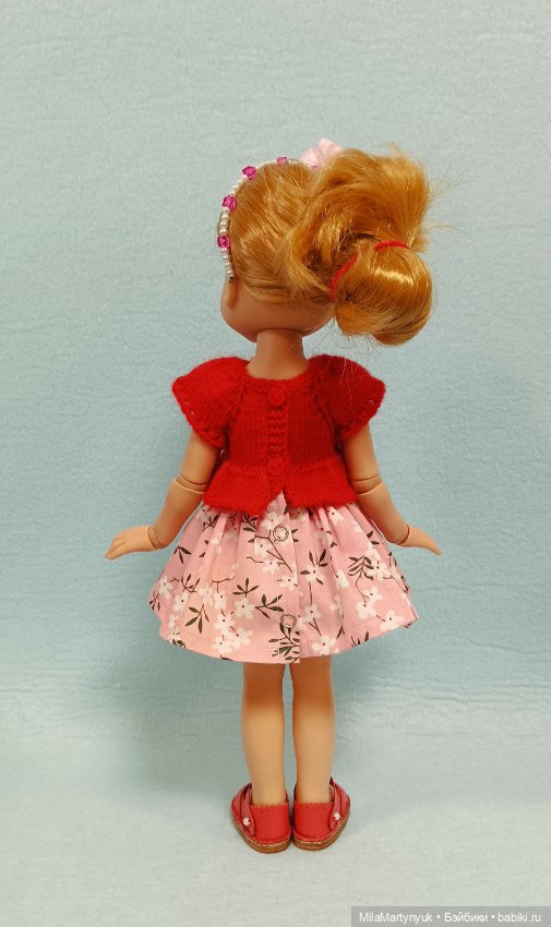 Комбинированное платье — Одежда и обувь для кукол своими руками: фото (фото 9)