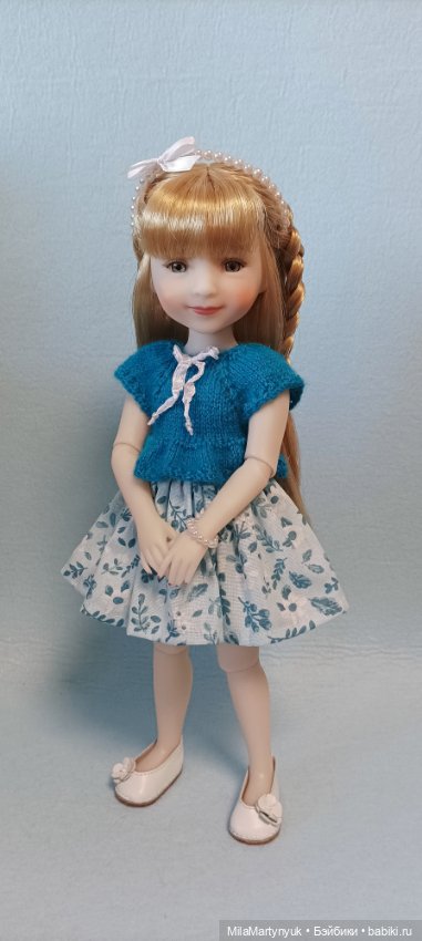 Комбинированное платье — Одежда и обувь для кукол своими руками: фото