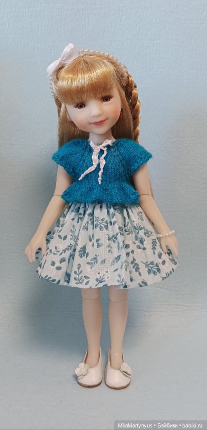 Комбинированное платье — Одежда и обувь для кукол своими руками: фото (фото 3)