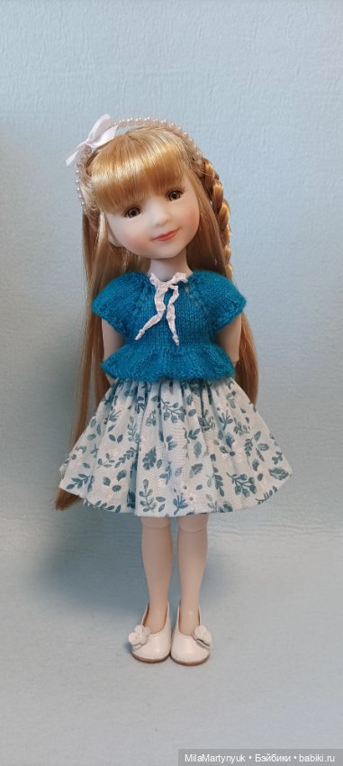 Комбинированное платье — Одежда и обувь для кукол своими руками: фото (фото 4)