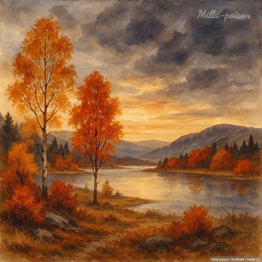 Осень — Рисование и арт: скетчи (фото 10)