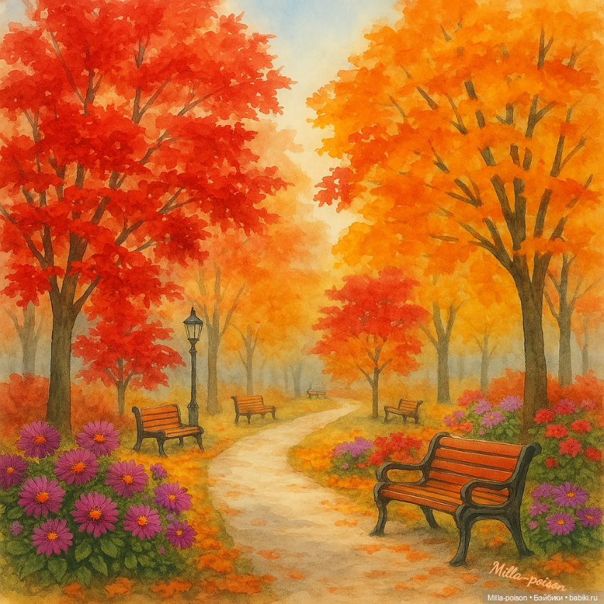 Осень — Рисование и арт: скетчи