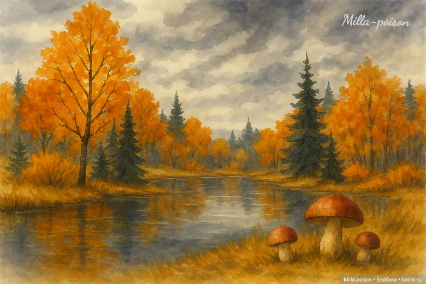 Осень — Рисование и арт: скетчи (фото 4)